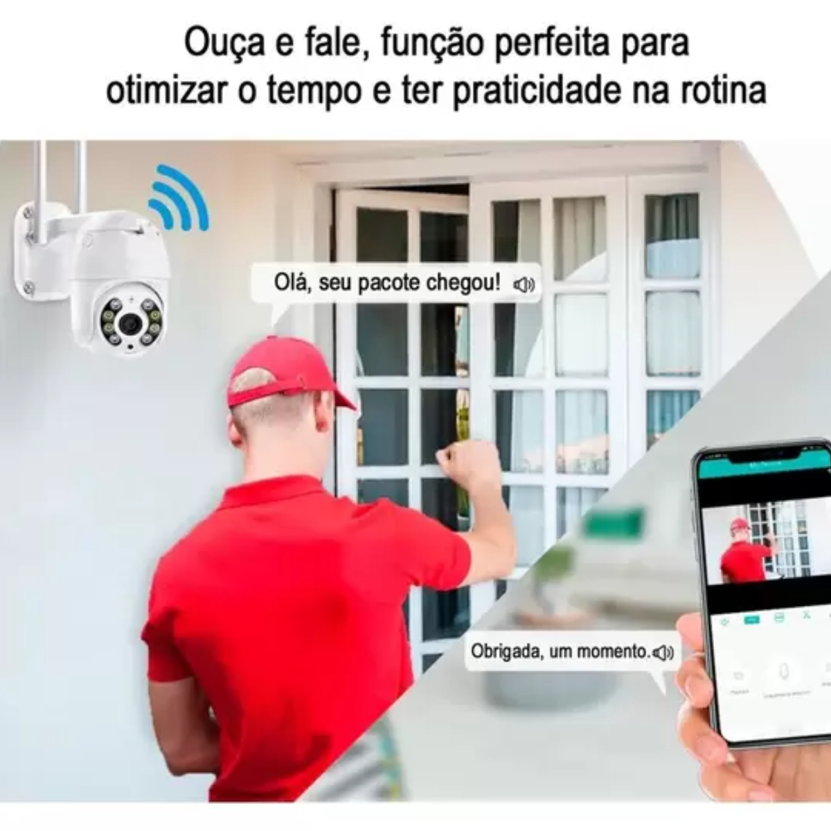 Câmera A8 de segurança wifi hd visão noturna